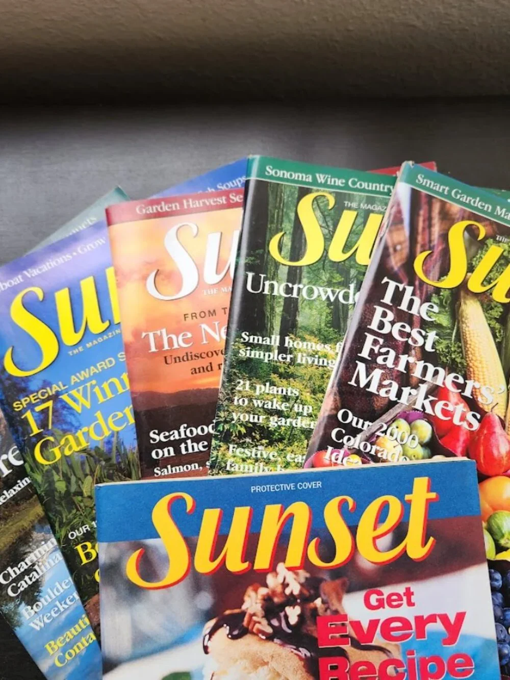 1 Vintage Sunset Magazine Picked at RANDOM Cookbook Reading Supplies Coffee Tabl